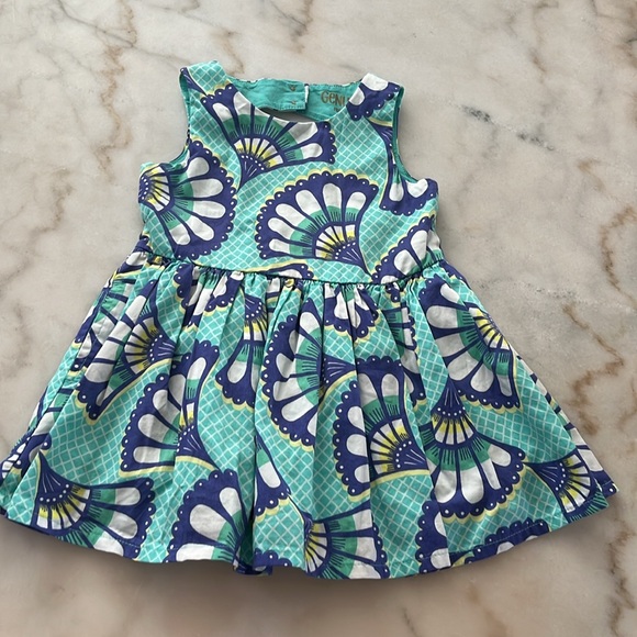 Gap Baby Oshkosh Girl 18/24 months Eyelet Dress Bundle of 3 Red Blue - Picture 9 of 12